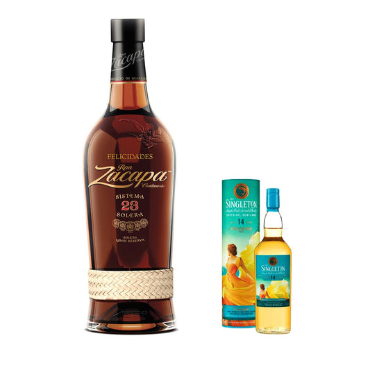Ron Zacapa Centenario 23 Year Old Rum 700ml with FREE 1x Singleton of Glendullan 14YO Special Release 2023 200ml