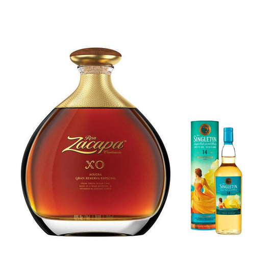 Ron Zacapa Centenario XO Rum 750ml with FREE 1x Singleton of Glendullan 14YO Special Release 2023 200ml