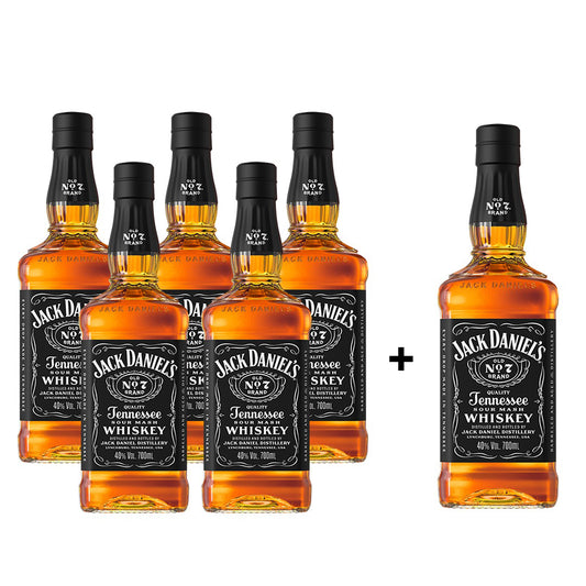 Jack Daniel's Old No.7 Tennessee Whiskey 700ml 5+1 Promo