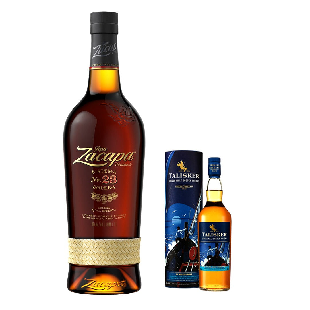 Ron Zacapa Centenario 23 Year Old Rum 700ml with FREE 1x Talisker NAD Special Release 2023 200ml