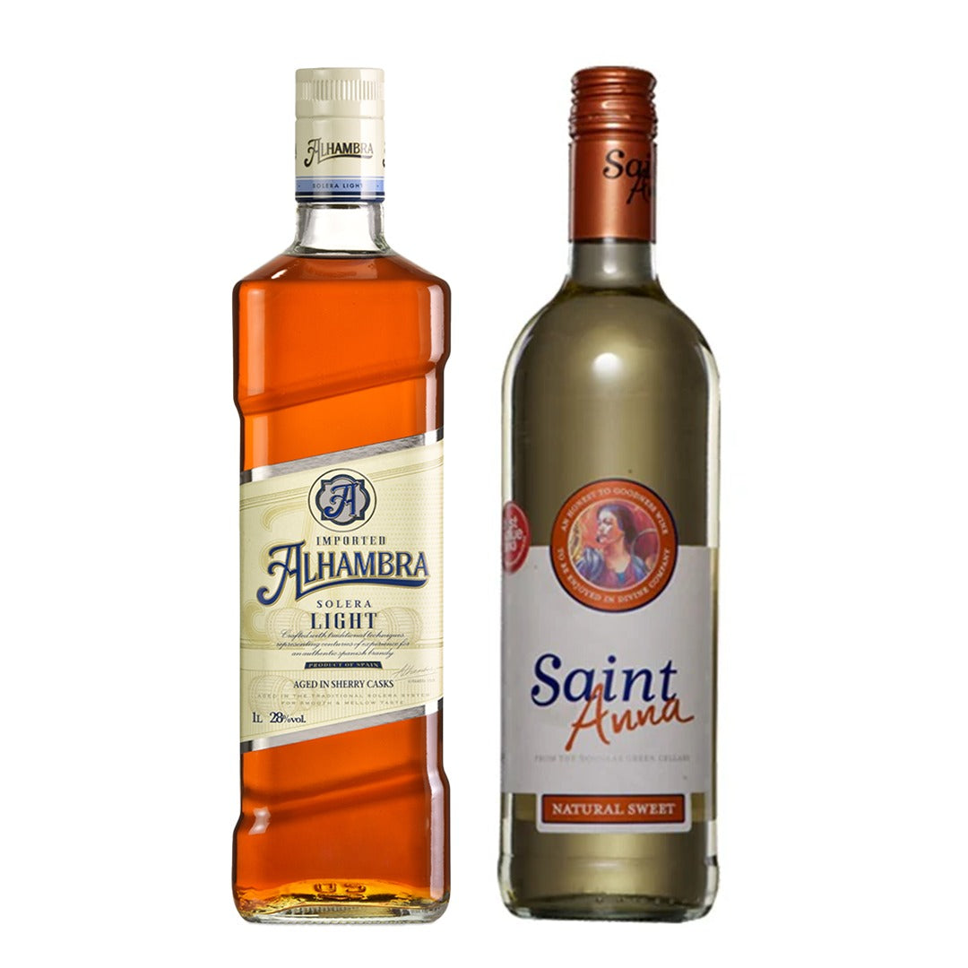 Alhambra Light 1L with FREE 1x Saint Anna Sweet White Blend NV 750ml