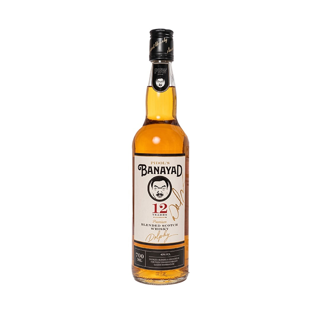 Pidol's Banayad Whisky 12 Year Old Blended Scotch Whisky 700ml with Dolphy's Signature Limited Edition (Naked, Bottle Only)