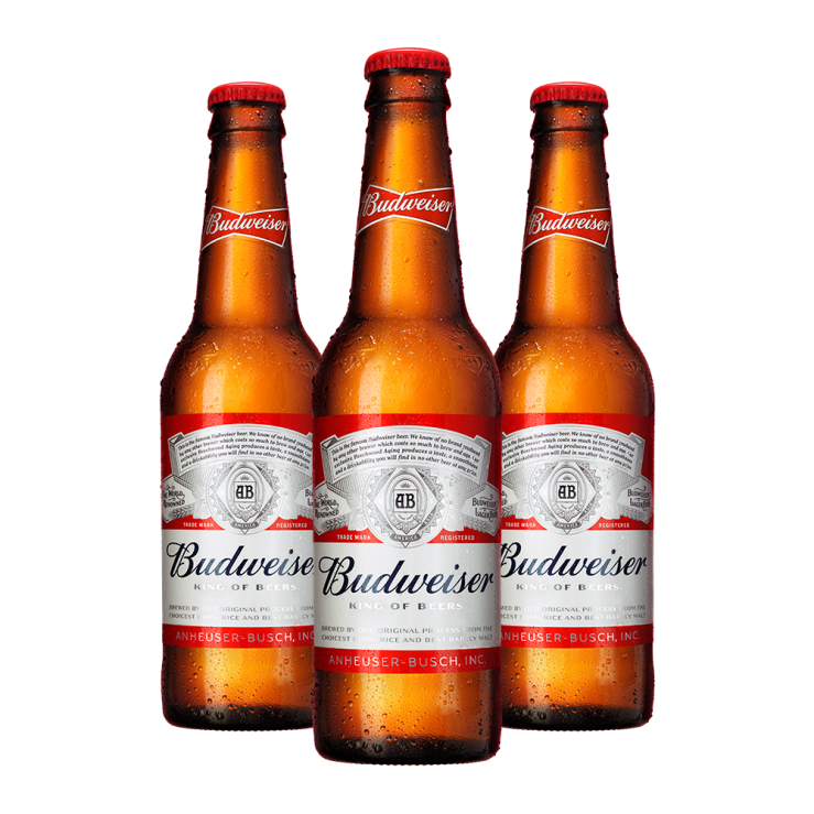Budweiser Beer 330ml Bottle x 3