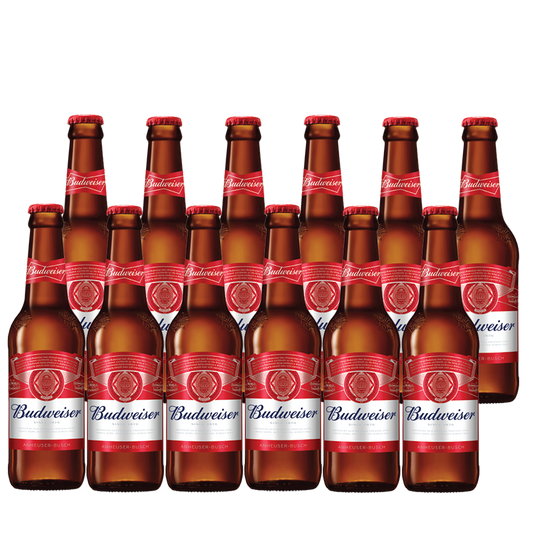 Budweiser Beer 330ml Bottle x12