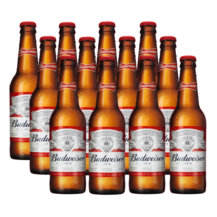 Budweiser Beer 330ml Bottle x12