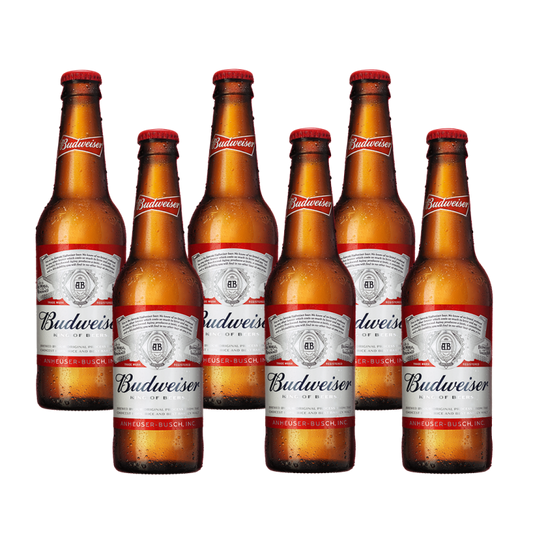 Budweiser Beer 330ml Bottle x 6
