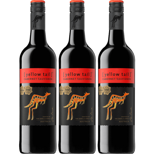 3x Yellow Tail Cabernet Sauvignon 750ml