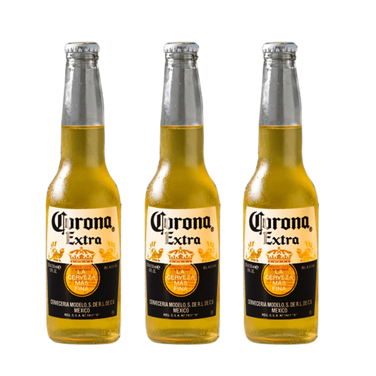 Corona Extra Beer 330ml Bottle x3