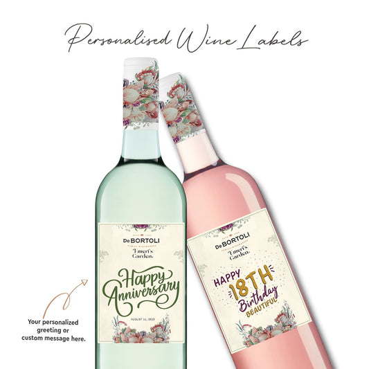 Emeri's Garden Moscato Wine with FREE Personalized Wine Label