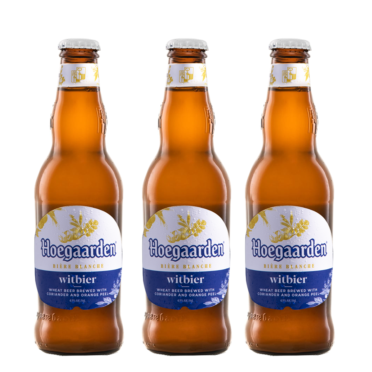 Hoegaarden White Beer 330ml Bottle x3