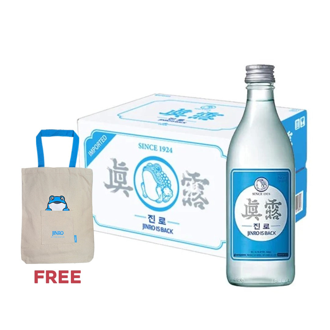 Jinro Is Back Soju 360ml Bottle x20 (Case) with FREE 1x Jinro Tote Bag