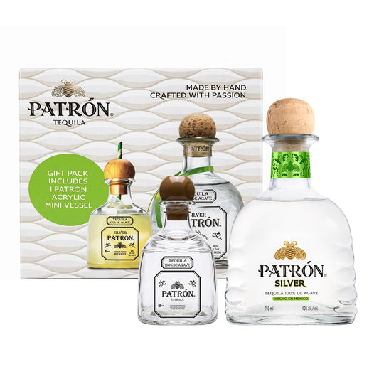 Patron Silver 750ml with FREE 1x Patron Acrylic Mini Vessel