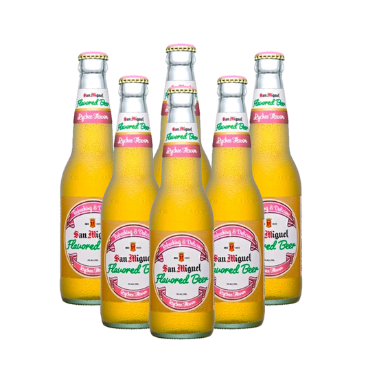 San Miguel Flavored Beer Lychee Bottle 330ml x6