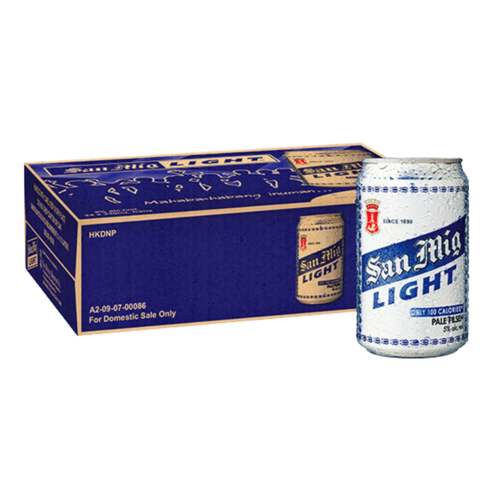 San Miguel Light Beer Can 330ml x24 (Case) – The Booze Shop