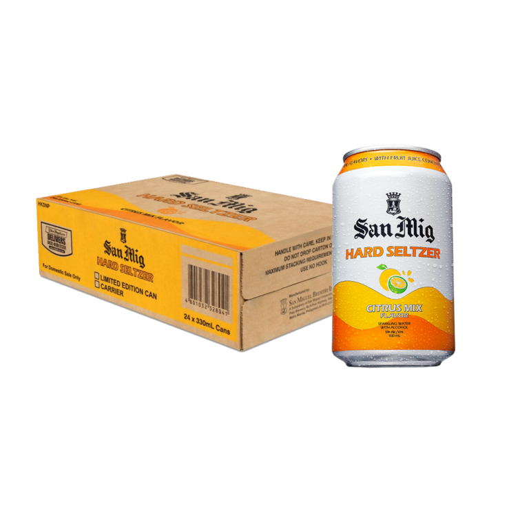 San Miguel Hard Seltzer Citrus Mix 330ml Can x24 (Case)