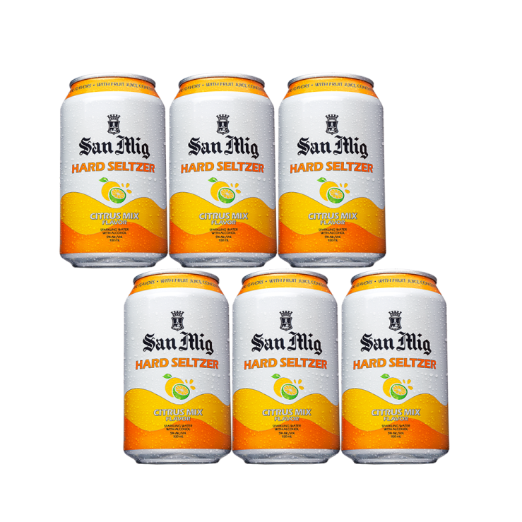 San Miguel Hard Seltzer Citrus Mix 330ml Can x6
