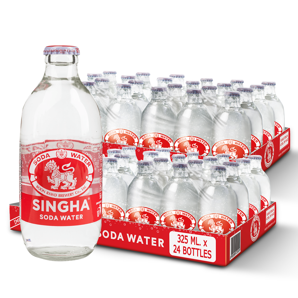 Singha Soda Water 325ml X48 (2 Cases)