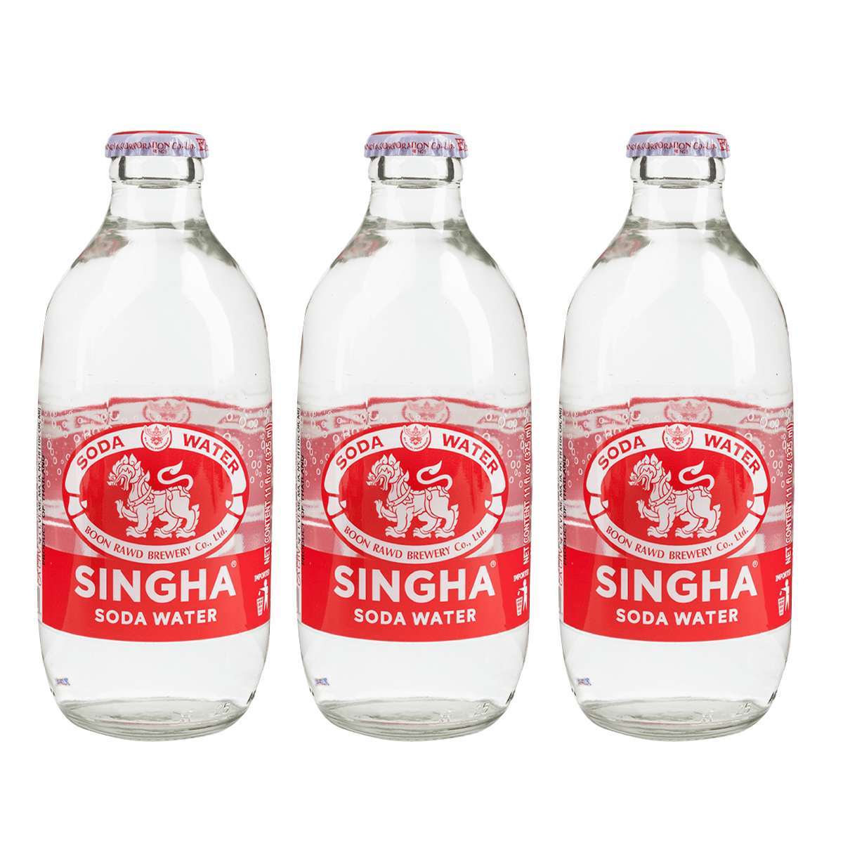 Singha Soda Water 325ml x3