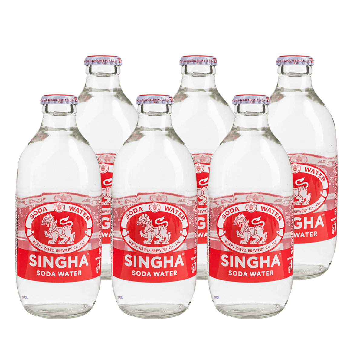 Singha Soda Water 325ml x6