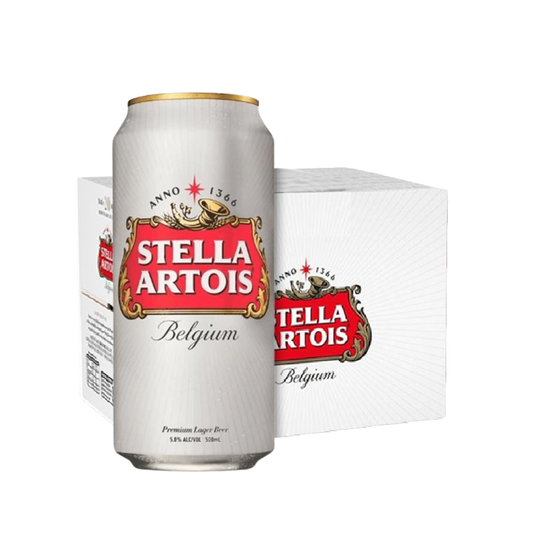Stella Artois Beer 500ml Can x12 (Case)