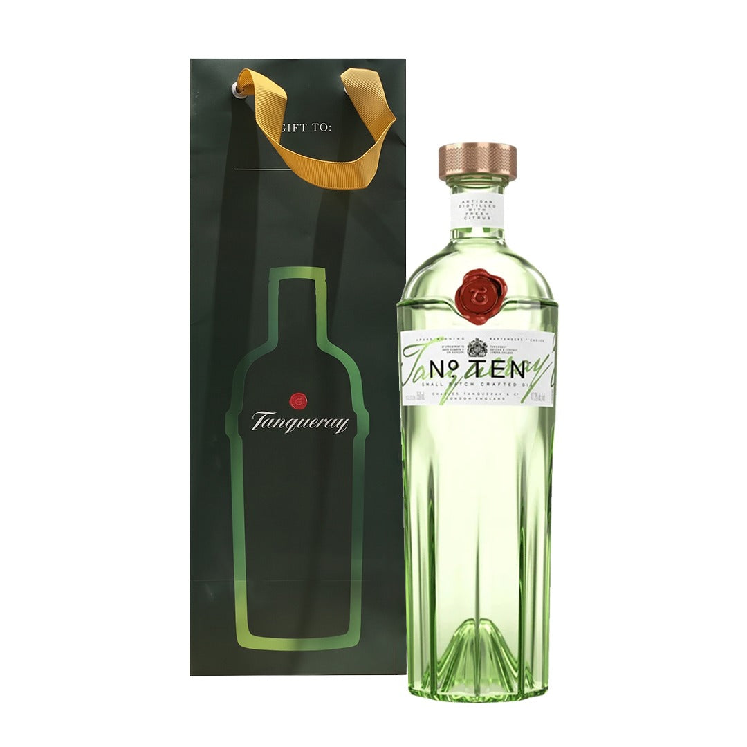 Tanqueray Gin No. Ten 700ml (New Bottling) with Gift Bag
