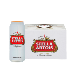 Stella Artois Beer 500ml Can x12 (Expiry: May 15, 2024)