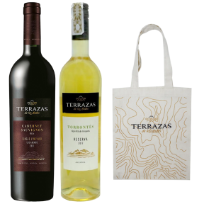 Buy 1x Terrazas Single Vineyard Cabernet Sauvignon 2013 750ml, w/ FREE 1x Terrazas Reserva Torontes 2017 750ml & 1x Terrazas Tote Bag 
