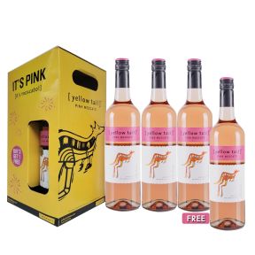Buy 3+1 Promo: Yellow Tail Pink Moscato 750ml (Total 4 Bottles)