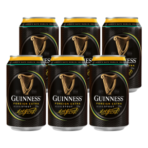 4+2 Guinness Foreign Extra Stout Can 330ml