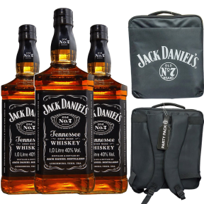 Buy 3x Jack Daniel's Old No.7 Tennessee Whiskey 1L w/ FREE Jack Daniel's Backpack