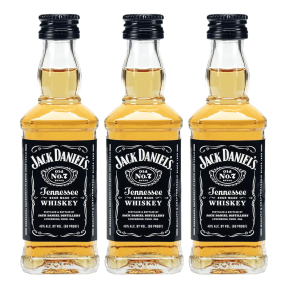 3x Jack Daniel's Whisky Mini 50ml