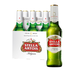 Stella Artois Beer 330ml Bottle x 6