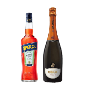 Aperol Spritz Duo: 1x Aperol 700ml & 1x Cinzano Prosecco 750ml 