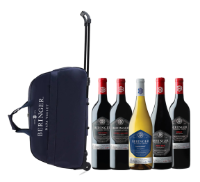 Buy 4x Bottles of ANY Beringer Founders Estate 750ml (Zinfandel, Cabernet Sauvignon, Chardonnay, Pinot Noir, Merlot) get FREE 1pc. Beringer  Carry-On Trolley Bag