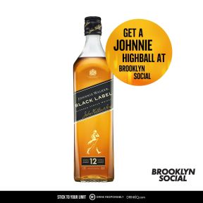 Johnnie Walker Black Label 1L with Highball Voucher to Brooklyn Social