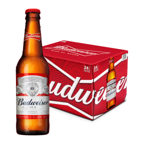 Budweiser Beer 330ml Bottle x 24 (Case)