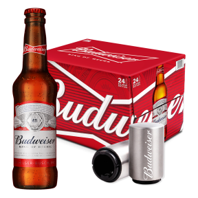 Budweiser Beer 330ml Bottle X 24 (Case) w/ FREE 1pc. Bottle Opener