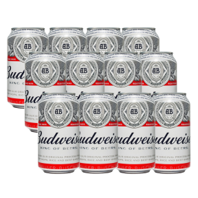 Budweiser Beer 330ml Can x 12