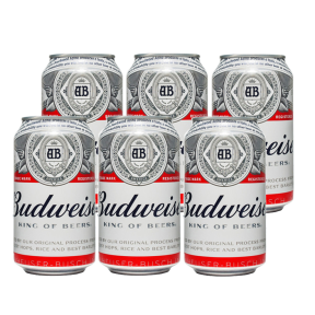 Budweiser Beer 330ml Can X 6