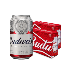 Budweiser Beer 330ml Can x 48 (2 cases)