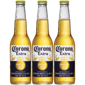 Corona Extra Beer 330ml Bottle x3