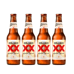 Dos Equis Ambar Beer 355ml x4 Promo (Total 4 Bottles, Expiry September 2024)