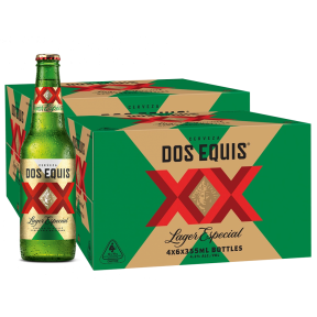 Dos Equis Lager Especial 355ml Bottle x 48 (2 Cases)