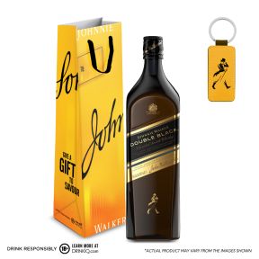 Johnnie Walker Double Black Label 1L w/ FREE JW Gift Bag and Keychain