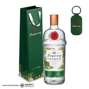 Tanqueray Malacca 1L w/ FREE Green Tanqueray Gift Bag and Keychain