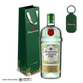 Tanqueray Rangpur Lime 1L w/ FREE Green Tanqueray Gift Bag and Keychain