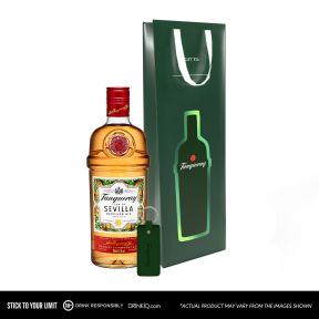 Tanqueray Flor De Sevilla 1L w/ FREE Green Tanqueray Gift Bag and Keychain