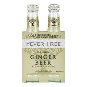 Fever Tree Premium Ginger Beer 200ml Bottle Pack (Total 4 Bottles)