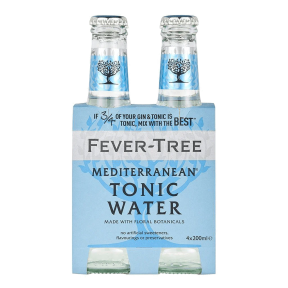 Fever Tree Mediterranean Tonic Water 200ml Bottle Pack (Total 4 Bottles)