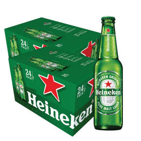 Heineken Original Beer Bottle 330ml x48 (2 Cases)